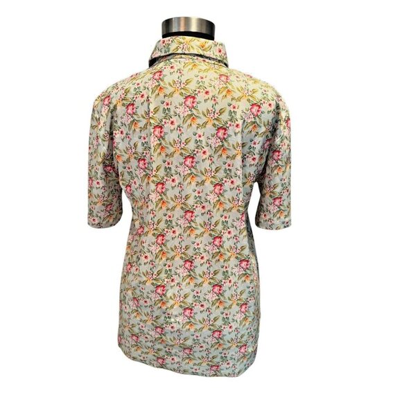 Seamus X Alial Fital Floral Print Shirt Short‎ Sleeve Button Up Casual Menswear - Picture 4 of 9